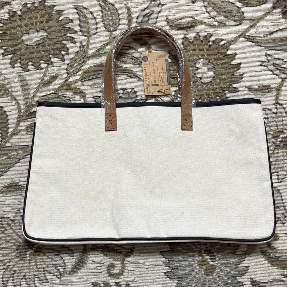 Santa Barbara Design Studio Canvas Tote Summer Vibes Hold Everything New